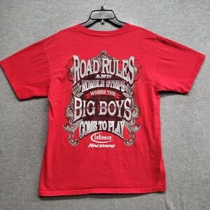 NASCAR Men Shirt Large Red Y2K Infineon Raceway Sonoma CA Short Sleeve Tee